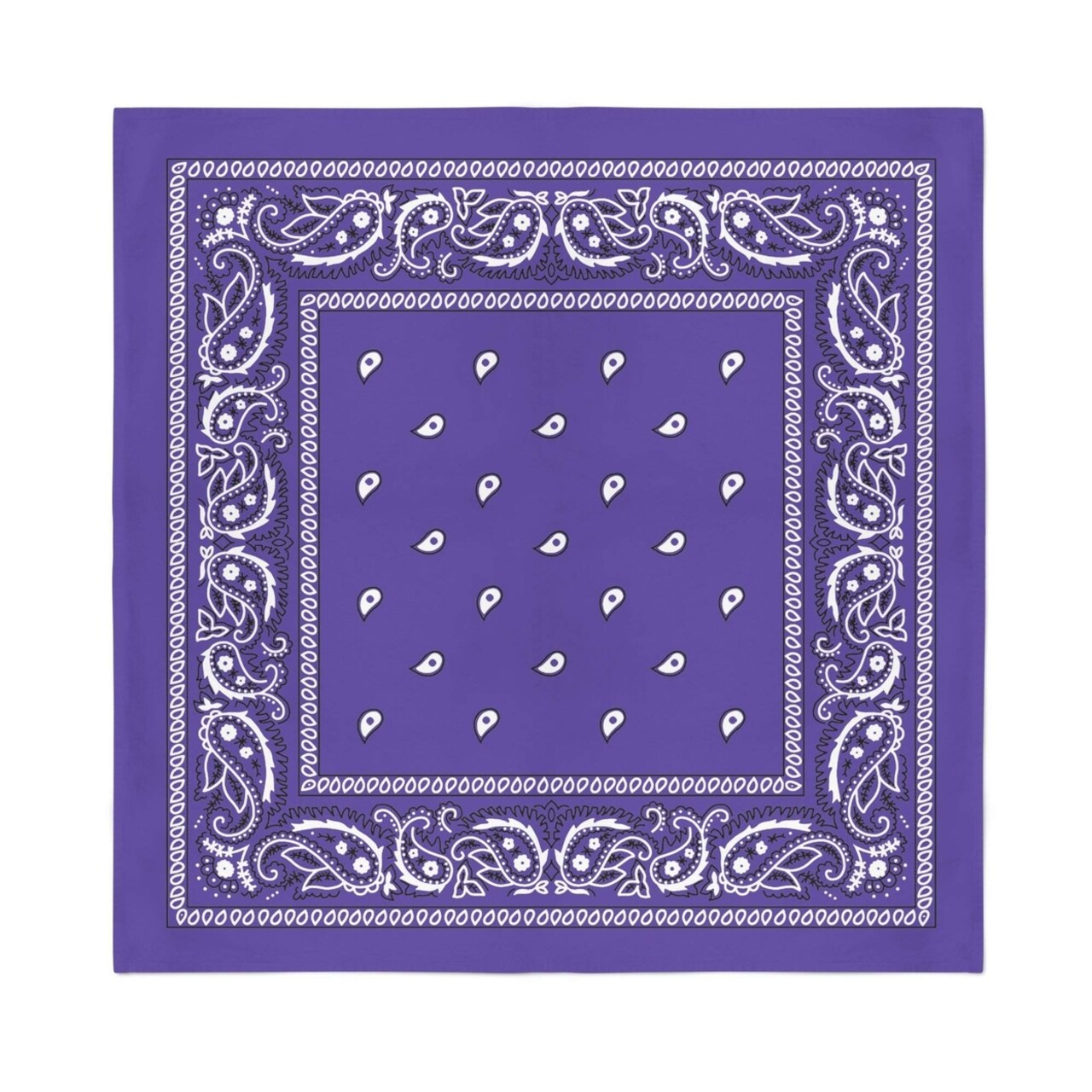 12-Pack 100% Cotton Paisley Bandanas For Men Women 22X22 Inch Bulk Style